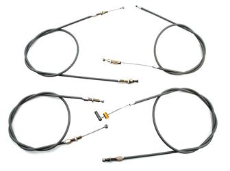 Zündapp M 25 Bergsteiger Bowdenzug Satz Grau Hochlenker 