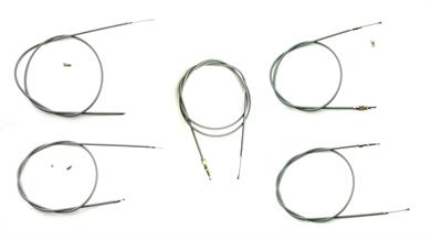 Solo 712 713 Moga 5 teiliger Bowdenzug Satz Grau  Made in Germany 