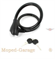 Mofa Moped Mokick Kabelschloss Spiral Schloss 12 x 650mm 
