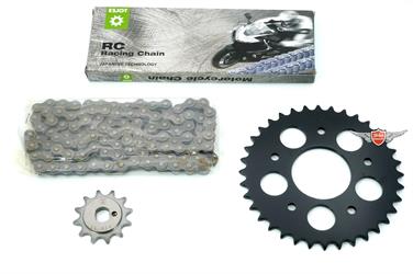 Kreidler Florett LF LH RMC Esjot Kettensatz Ritzel Kettenrad Kette Germany NEU 