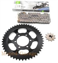 Zündapp CX Hai 25 448 Original Esjot Kettensatz 11 Ritzel 47 Kettenrad Neue Ver. 