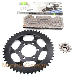 Zündapp CX Hai 25 448 Original Esjot Kettensatz 11 Ritzel 47 Kettenrad Neue Ver. 