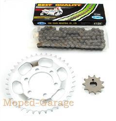 Zündapp CX Hai 50 25 KMC ISO 9001 Kettensatz Tuning 11 / 38 Ritzel neue Version 