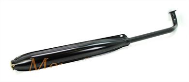 Tomos A 3 A 35 Mofa Moped Auspuff mit Krümmer Tuning Schwarz 