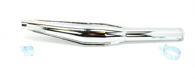 Mofa Moped Mokick KKR Tuning Auspuff 32mm Rennauspuff Chrom  Fuego 