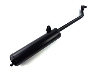 Piaggio Vespa Ciao 2001 Mofa Moped Tecno  Auspuff Schwarz 23,5mm 