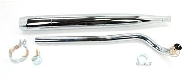 Hercules Prima M Optima Auspuff Anlage mit Krümmer P 3 Moped Links Tuning Mofa 