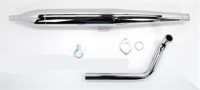 Kreidler Florett K54 Eiertank LF LH Zigarre Auspuff Anlage Flansch Krümmer 28mm 