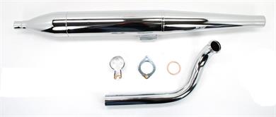 Kreidler Florett K54 Eiertank LF LH Zigarre Auspuff Anlage Flansch Krümmer 32mm 