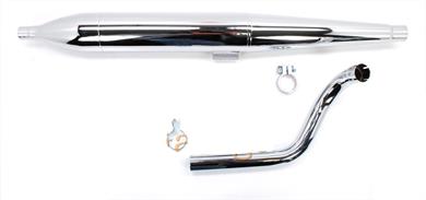 Kreidler Florett K54 Eiertank LF LH Zigarre Auspuff Anlage Steck Krümmer 32mm 