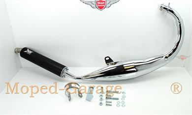 Derbi Senda R DRD X  50 Motor Tecnigas Chrom Sport Auspuff Anlage EC ABE Mokick 