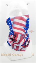 Mofa Moped Motorrad Roller Fahrer Halstuch Schampa US Flagge 