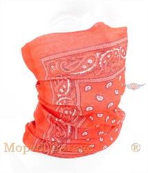 Mofa Moped Motorrad Roller Fahrer Halstuch ZAN Red Paisley 