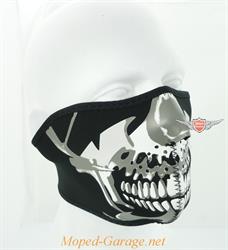 Biker Maske ZAN Chrome Skull Motorrad Maske Chopper 