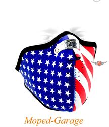 Maske Chopper Black Custom Neopren Stars & Stripes USA 