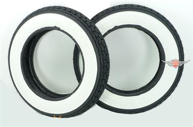 Mofa Moped Mokick Roller Continental 3,00x10 Weisswand Reifen Satz 