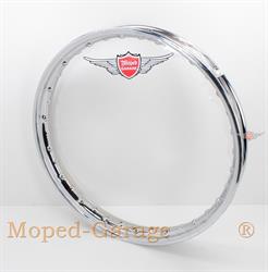 Mofa Moped Mokick Chrom Felge 1,60 x 17 Zoll Vorderrad / Hinterrad Felgenring 