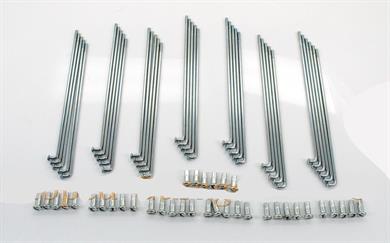 Mofa Moped Roller Chrom Speichen Satz 140mm 