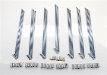 MCB Monark Crescent Moped Mokick Chrom Speichen Satz 210mm Vorderrad 