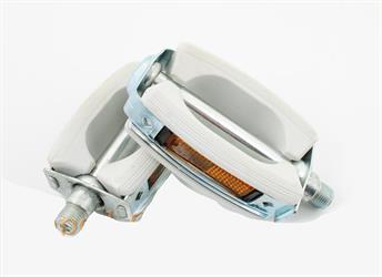 Hercules Mofa Moped orig. 50er Union Pedal Paar Weiß 