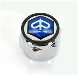 Piaggio Ciao Mofa Moped Gabel Chrom Mutter mit Emblem 