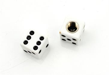 Hercules Zündapp Kreidler Puch Mofa Moped Mokick Würfel Ventil Kappen Satz Weiß 