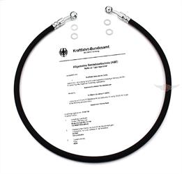 Zündapp GTS KS 50 80 Gummi Bremsleitung 835mm Made in Germany ABE 