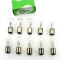 Mofa Moped Mokick 10 x Rücklicht Birne BAY 15D 6 Volt 21/5 Watt Germany 