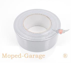 Mofa Moped Mokick Roller Motorrad Werkstatt Panzer Gewebe Klebeband Silber 