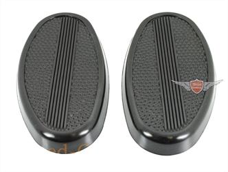 Kreidler Florett Eiertank Super 4 Super 5 TS Tank Kniekissen Satz schwarz 