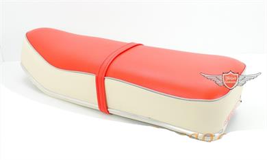 Zündapp Sport Combinette Typ 515 516 Sitzbank Rot Creme Weiß 