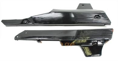 Puch Maxi N P K Mofa Moped Seitenverkleidung Glanz Schwarz  2 Teilig 