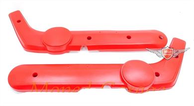 Piaggio Vespa Ciao Mofa Moped Matt Rot Seiten Verkleidung 