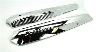 Peugeot 103 MVL Chrom Seiten Verkleidung Set Mofa Moped Seitendeckel 