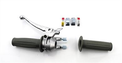 Zündapp Bergsteiger ZR ZD ZL 2 Gang Schaltgriff Silber Grau 