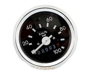 DKW Rixe Sachs Mofa Moped Mokick Tacho 60mm Chrom Ring 100 Km/h Neu 