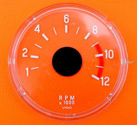 Puch Monza Drehzahlenmesser Glas DZM für Sport Cockpit Rot 