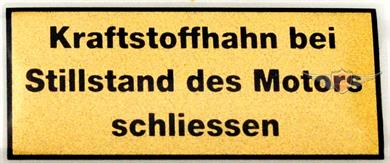 Mofa Moped Mokick Kleinkraftrad MOGA Tank Benzinhahn Aufkleber Germany 