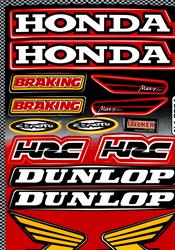 Mofa Moped Mokick Sponsor Kit Honda Dunlop 