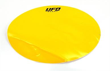 Mofa Moped Motorrad Enduro UFO Start Nummer Tafel Aufkleber Gelb 