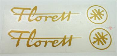 Kreidler Florett Eiertank Tank / Verkleidung Aukleber Satz Gold K54 Groß 