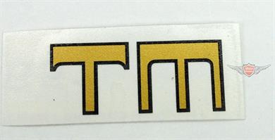 Kreidler Florett TM Tank Seitendeckel Verkleidung Aukleber Gold Klein 