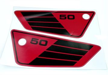 Yamaha FS 1 RD 50 Mokick Seitendeckel Aufkleber Satz Violett Schwarz 