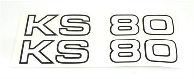 Zündapp KS 80 Seitendeckel Aufkleber Satz 