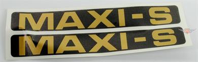 Puch Maxi S Aufkleber Verkleidung Schwarz Gold 
