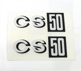 Zündapp CS 50 Moped Seitendeckel Verkleidung Aufkleber Satz 