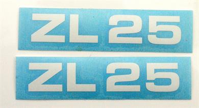 Zündapp ZL 25 Mofa MOGA Aufkleber Satz Weiss Dekor Schriftzug Germany 