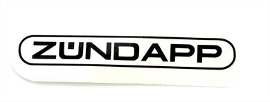 Zündapp Aufkleber Schwarz Schweineschnauze Schutzblech hinten 