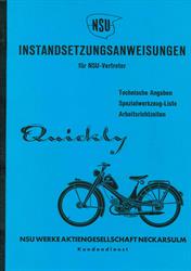 NSU Quickly 1,4 1,7 PS S2 N S L Instandsetzungsanweisungen Werkstatt Handbuch 