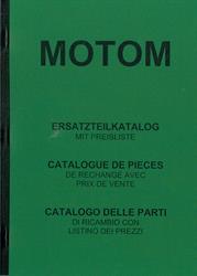 Motom 48 ccm 4 Takt Mofa  Ersatzteil Liste Teile Katalog 